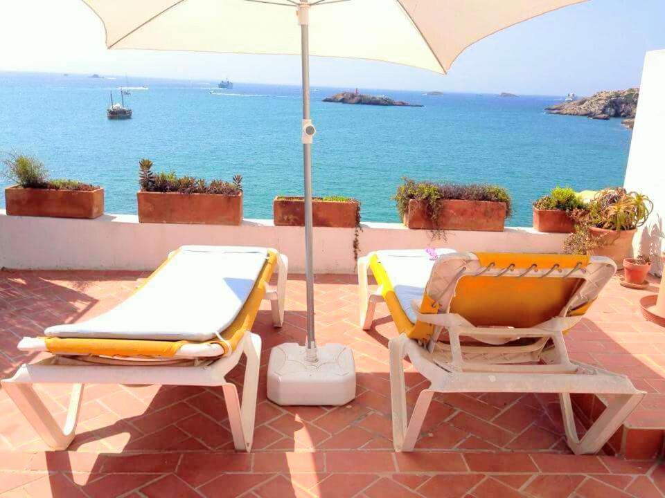 Апартаменты Mirador De La Virgen Atico Con Terraza Y Estudio Sin Terraza Ибица Экстерьер фото